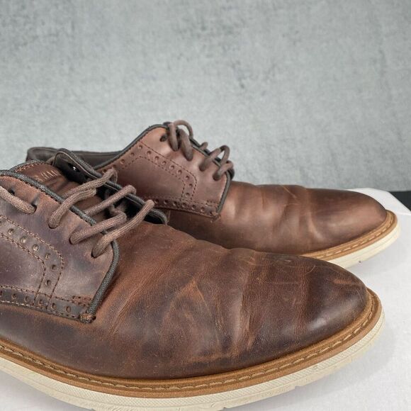 Cole Haan Go-To Plain Men\'s  10.5 M Toe Oxford Shoes Dark Coffee Brown GRAND 360 main image 7